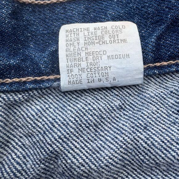 Lucchese Jeans 35x30 Straight Fit Med Wash Blue Denim Western Cowboy Workwear - Picture 8 of 9